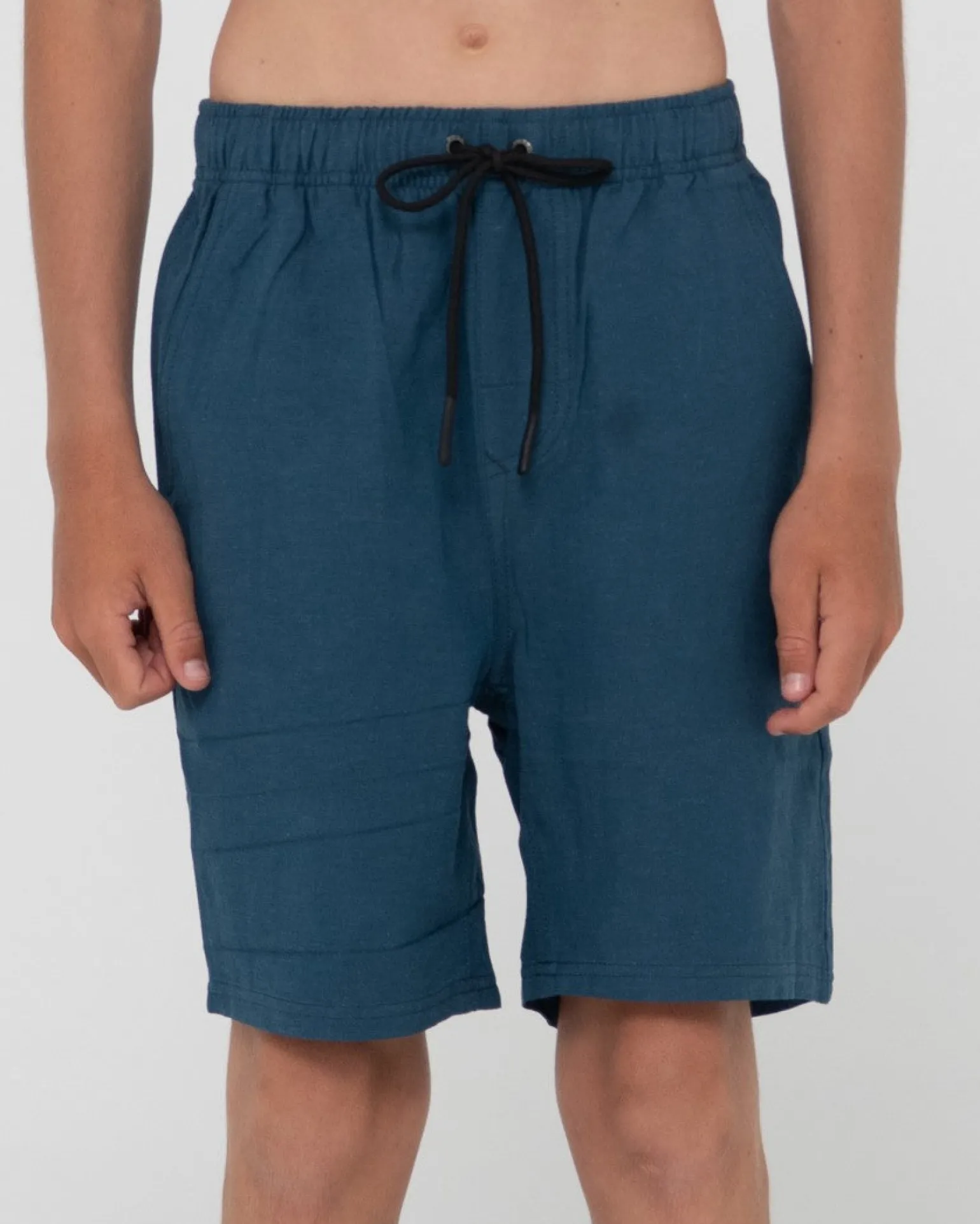 Overtone Linen Elastic Short Boys | Rusty Discount