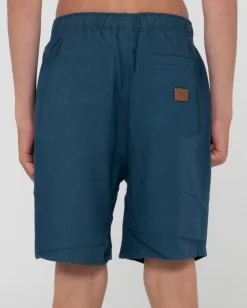 Overtone Linen Elastic Short Boys | Rusty Sale