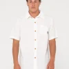Overtone Short Sleeve Linen Shirt | Rusty Best