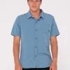 Overtone Short Sleeve Linen Shirt Boys | Rusty New