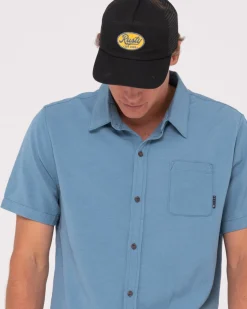 Overtone Short Sleeve Linen Shirt Boys | Rusty New
