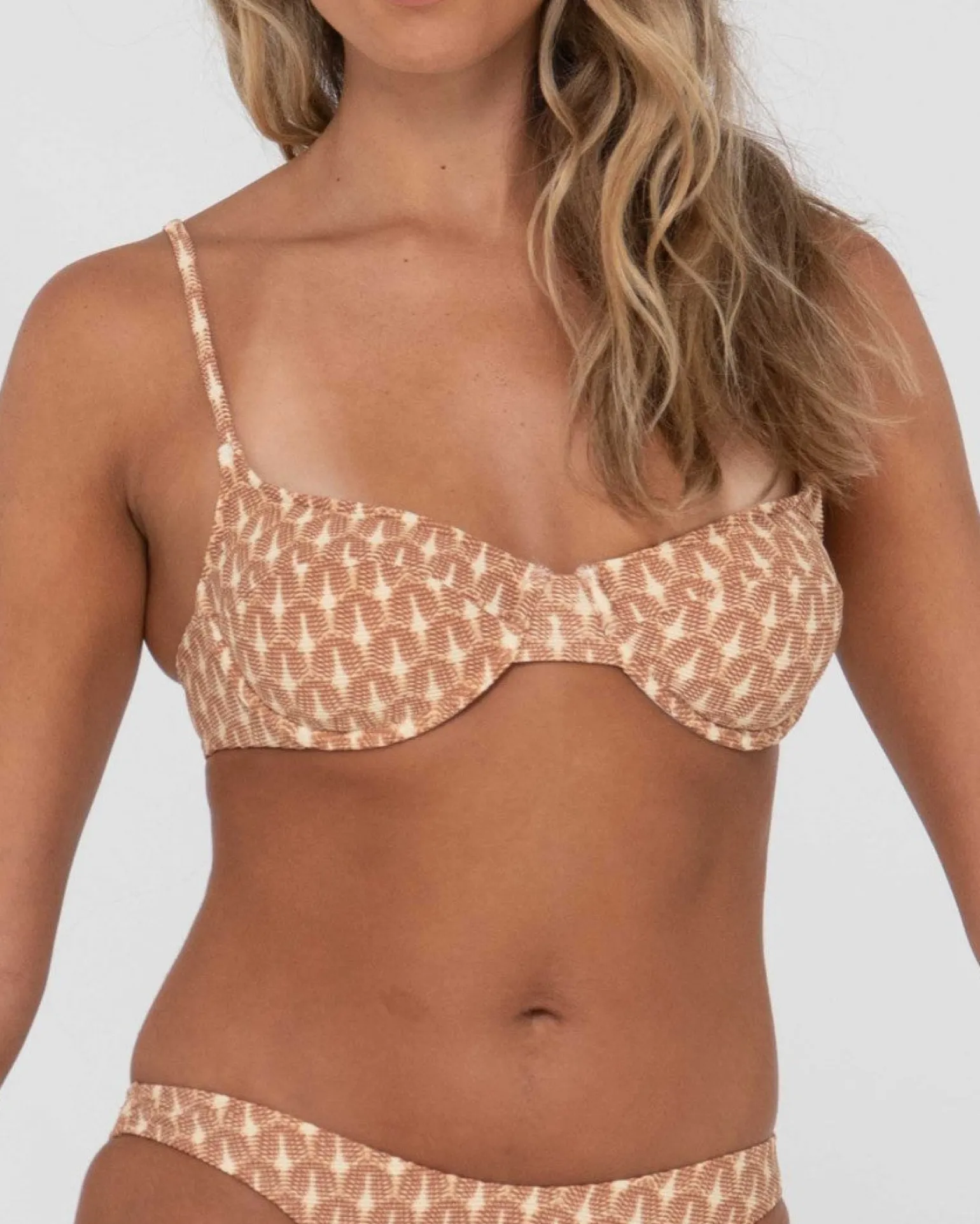 Panama Printed Balconette Bikini Top | Rusty Cheap