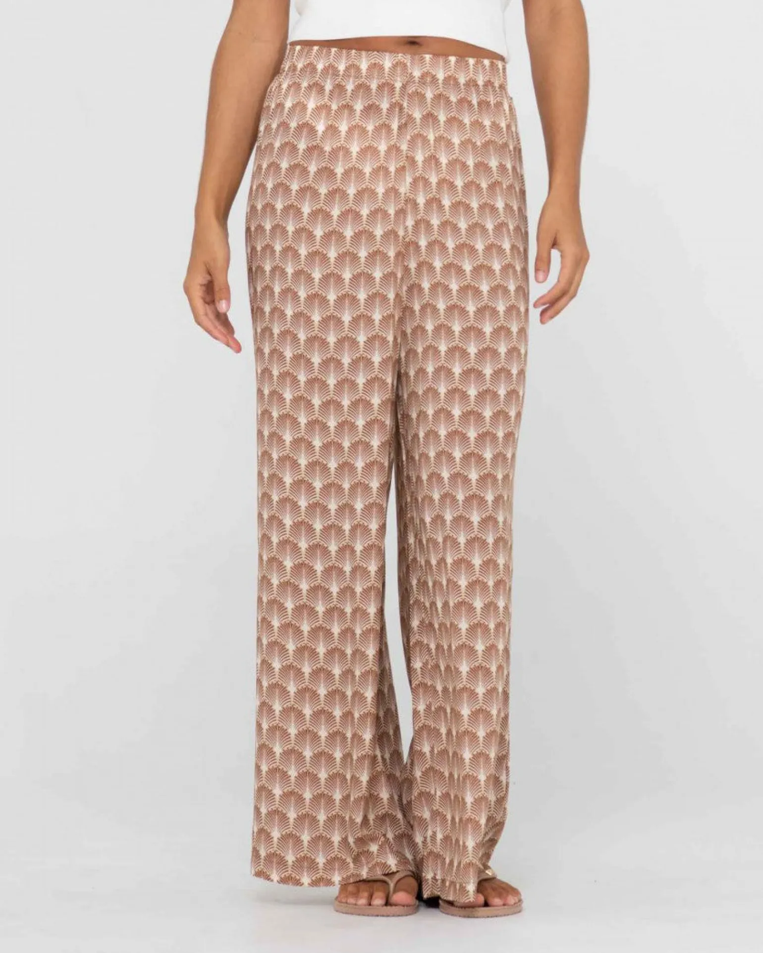 Panama Printed High Waisted Pants | Rusty Fashion