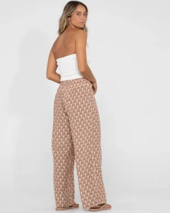 Panama Printed High Waisted Pants | Rusty Fashion
