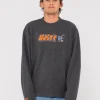 Party Of One Embroidered Rib Crew | Rusty Hot