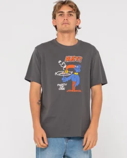 Party Of One Short Sleeve Graphic Tee | Rusty Fashion