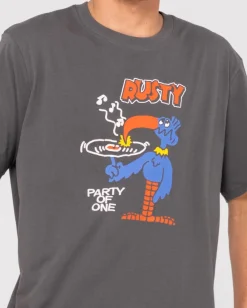 Party Of One Short Sleeve Graphic Tee | Rusty Fashion