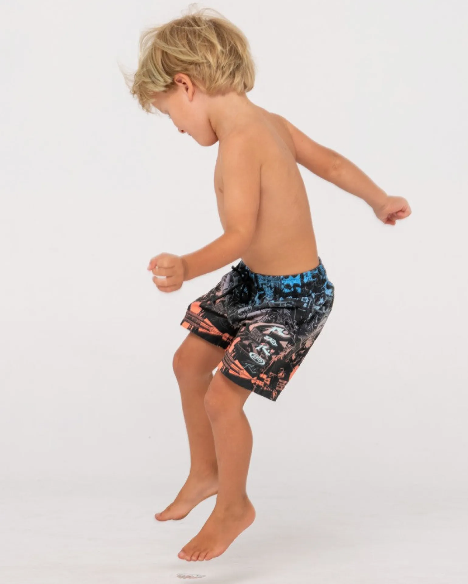 Paste Up Printed Elastic Boardshort Runts | Rusty Store