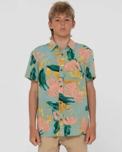 Pastel Paradise Short Sleeve Shirt Boys | Rusty Store