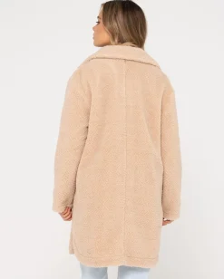 Penelope Long Relaxed Fit Sherpa Coat | Rusty Shop