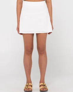 Petra High Waisted A Line Mini Skirt | Rusty Best Sale