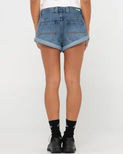 Pheonix Low Rise Mini Denim Short | Rusty Online