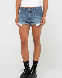 Pheonix Low Rise Mini Denim Short | Rusty Online