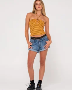 Pheonix Low Rise Mini Denim Short | Rusty Best Sale