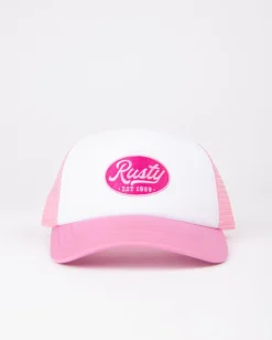 Pit Stop 5 Panel Trucker Cap | Rusty Sale