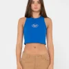 Pit Stop Ribbed Racer Tank | Rusty Sale