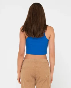 Pit Stop Ribbed Racer Tank | Rusty Sale