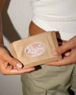 Pit Stop Tri Fold Embroidered Cord Wallet | Rusty Discount