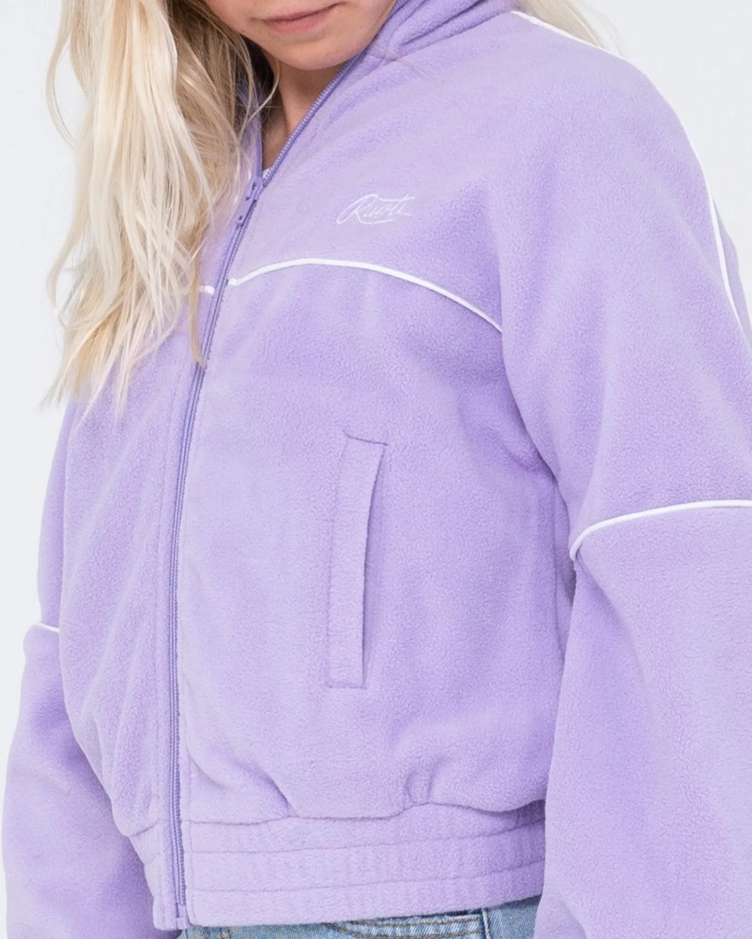 Polar Zip Through Fleece Girls | Rusty Hot