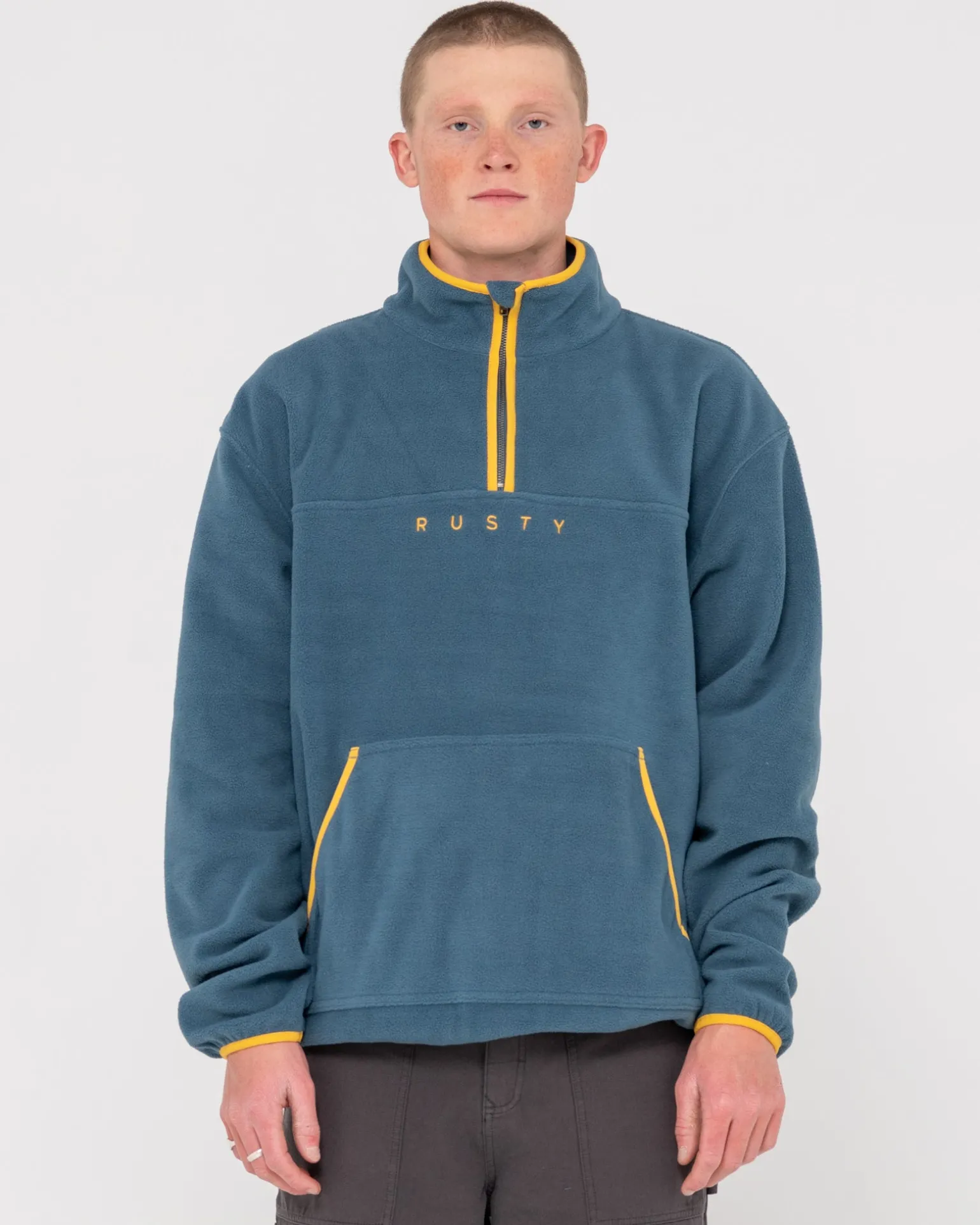 Polarized 1/4 Zip Polar Fleece | Rusty Hot
