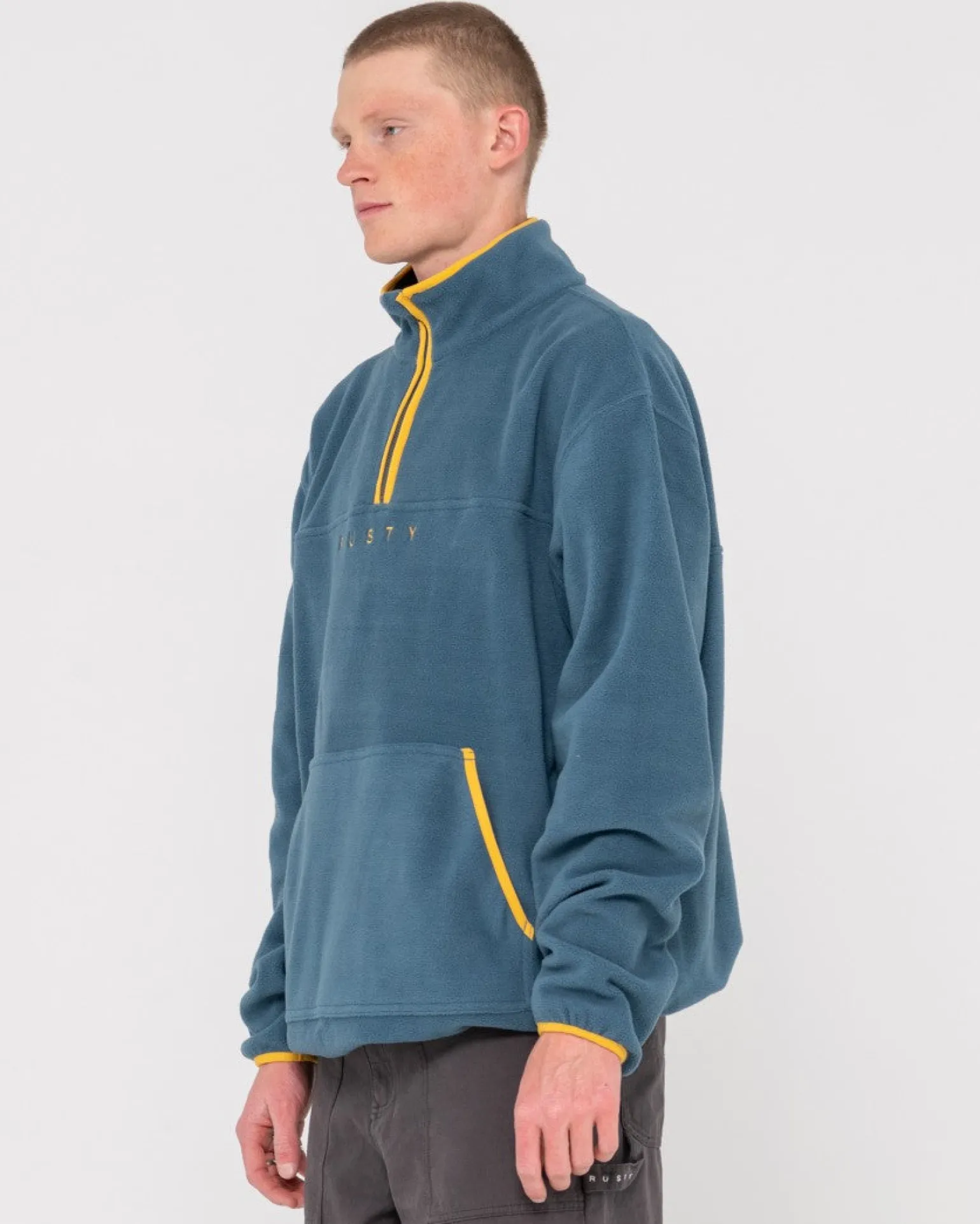 Polarized 1/4 Zip Polar Fleece | Rusty Hot