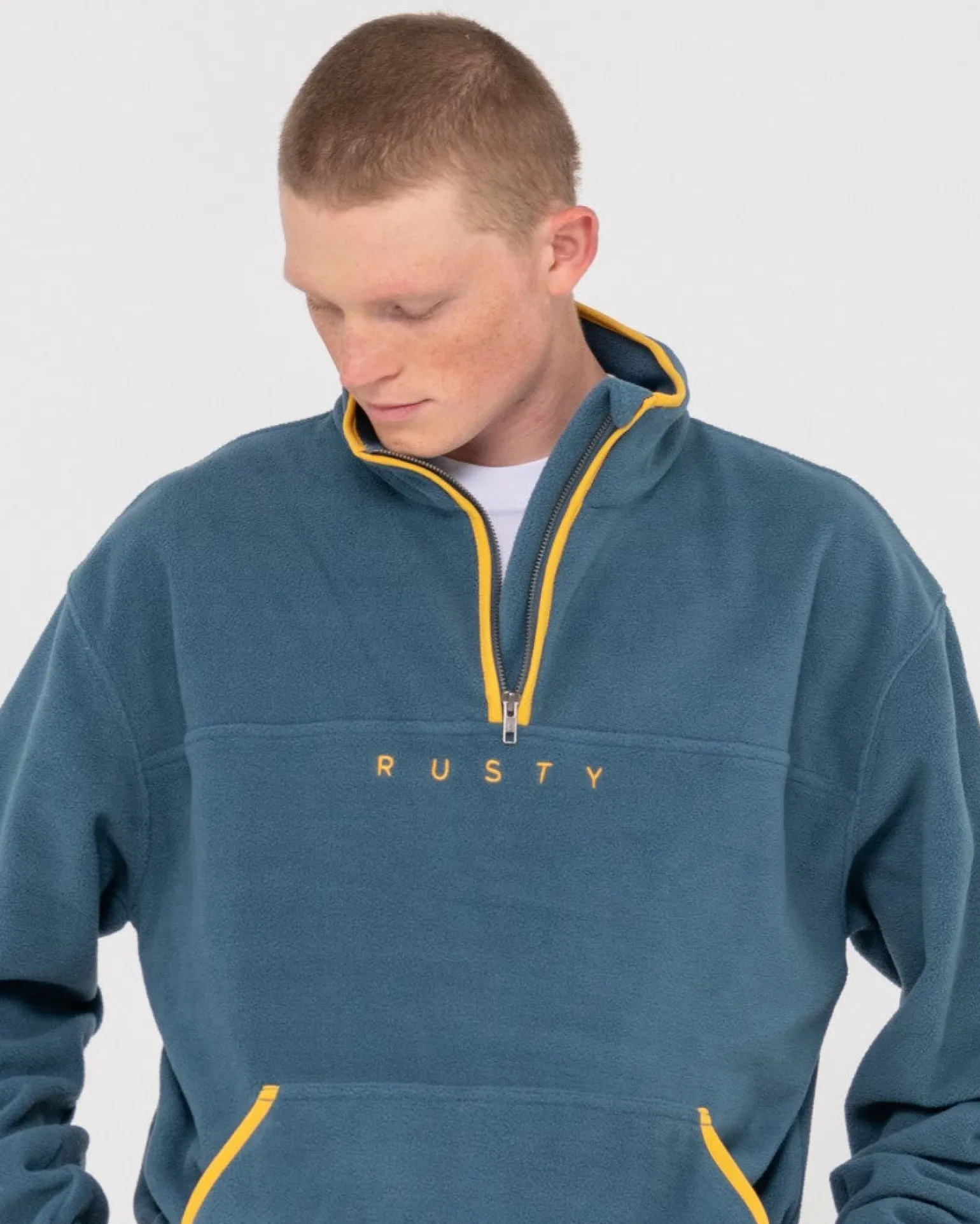 Polarized 1/4 Zip Polar Fleece | Rusty Hot
