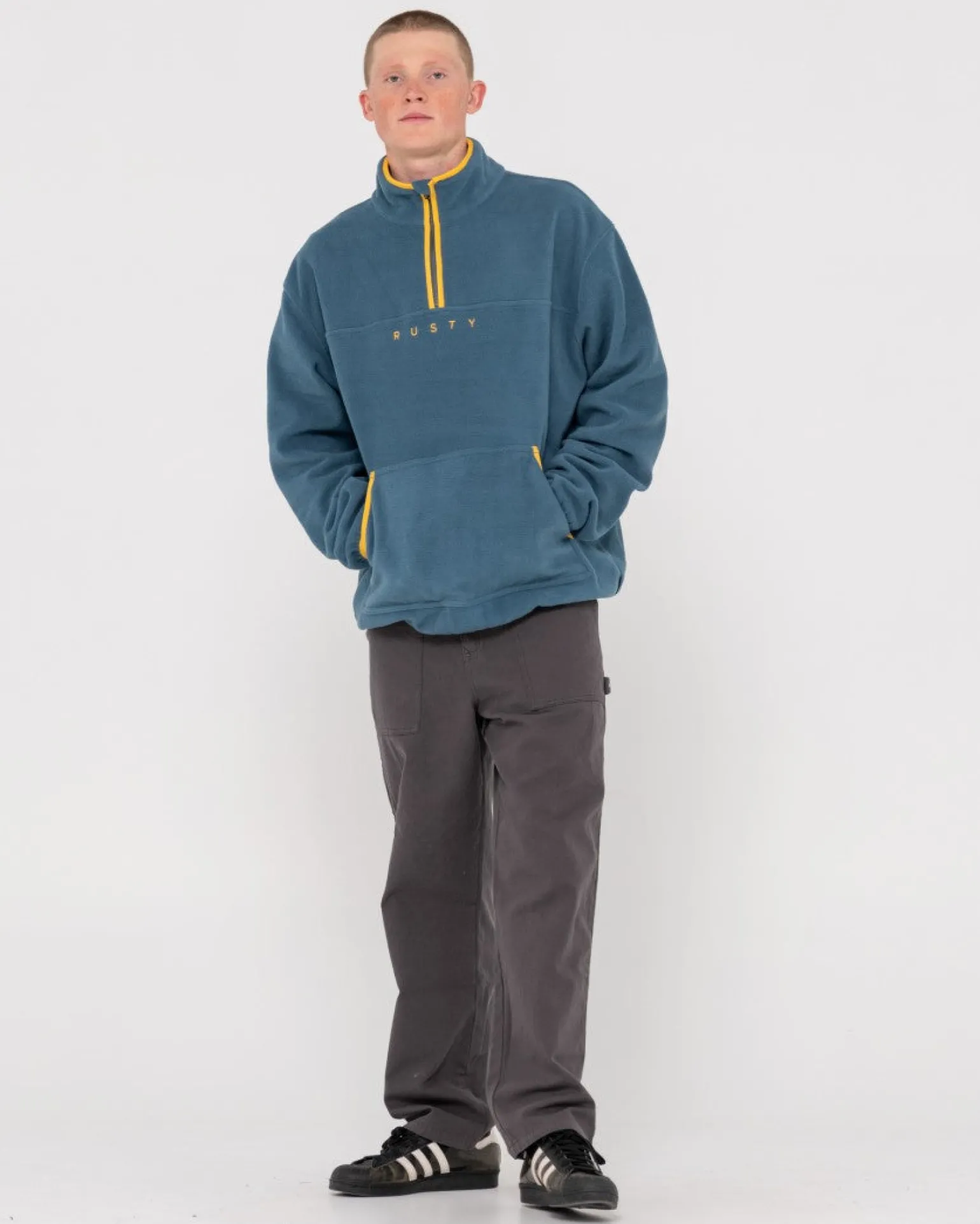 Polarized 1/4 Zip Polar Fleece | Rusty Hot