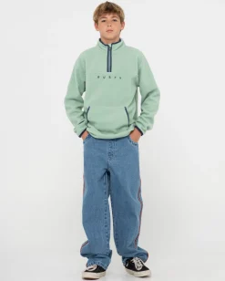 Polarized 1/4 Zip Polar Fleece Boys | Rusty Best Sale