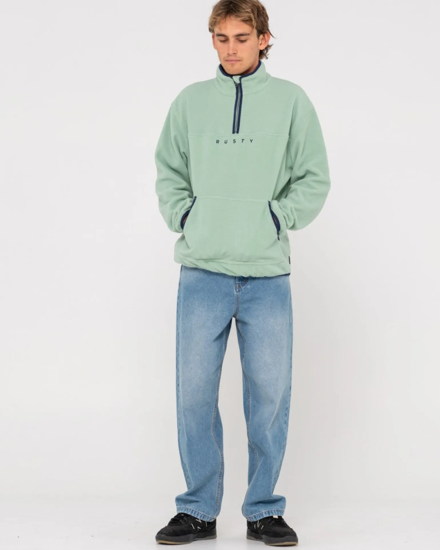 Polarized 1/4 Zip Polar Fleece | Rusty Cheap