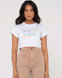 Pool Side Organic Graphic Baby Tee | Rusty Best