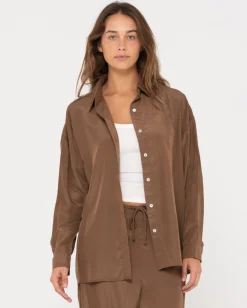 Porter Oversized Long Sleeve Shirt | Rusty Outlet