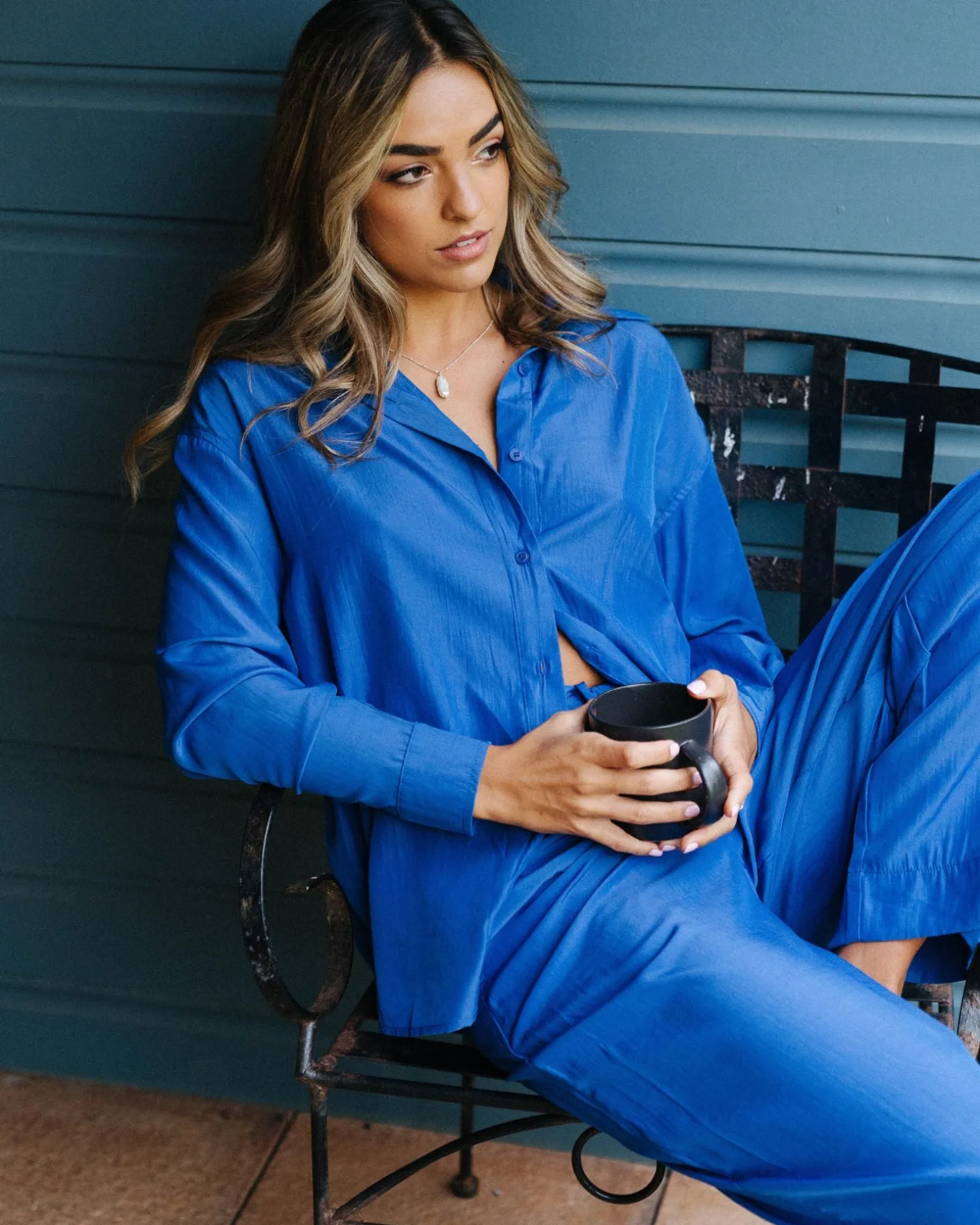 Porter Oversized Long Sleeve Shirt | Rusty New