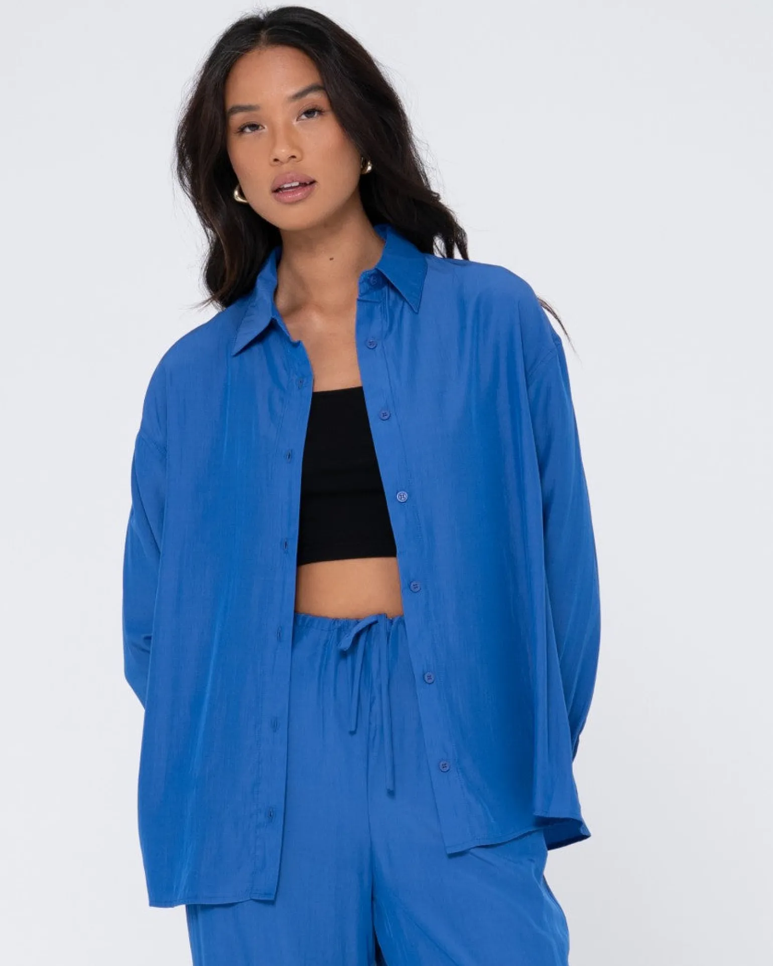 Porter Oversized Long Sleeve Shirt | Rusty Sale