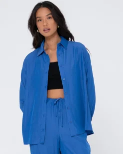 Porter Oversized Long Sleeve Shirt | Rusty New
