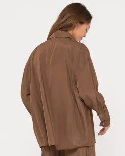 Porter Oversized Long Sleeve Shirt | Rusty Sale