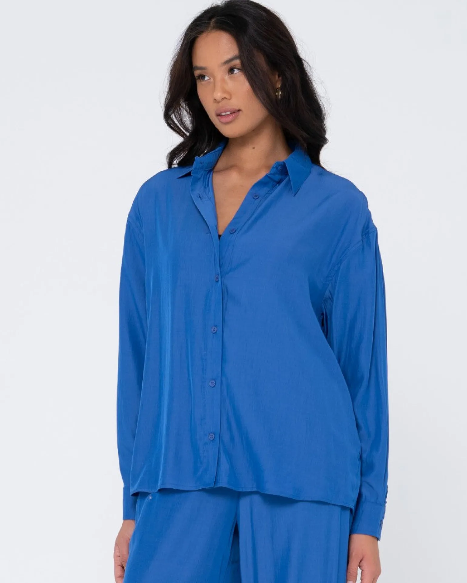 Porter Oversized Long Sleeve Shirt | Rusty Sale