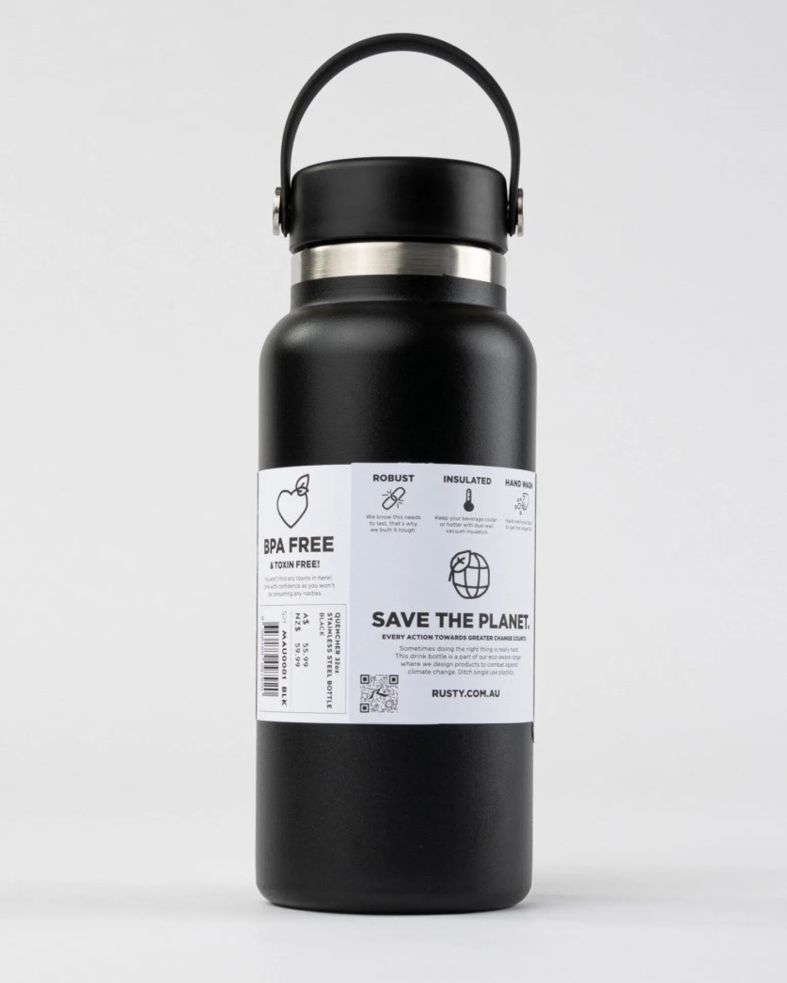 Quencher 32Oz Stainless Steel Bottle | Rusty Clearance