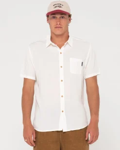 Razor Blade Short Sleeve Rayon Shirt | Rusty Store