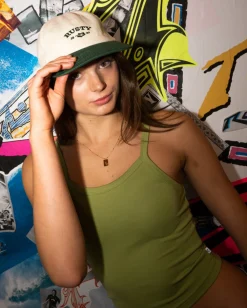Retro Rae Embroidered Adjustable Cap | Rusty Discount