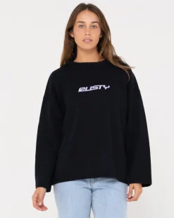 Rider Relaxed Crew Neck Knit | Rusty Flash Sale