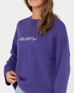 Rider Relaxed Crew Neck Knit | Rusty Outlet