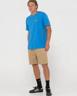 Rifts Elastic Hi Lo Short | Rusty Outlet