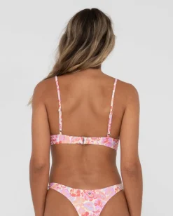 Rio Hibiscus Printed Balconette Bikini Top | Rusty Best