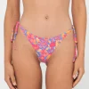 Rio Hibiscus Printed Brazilian Side Tie Bikini Bottom | Rusty Fashion