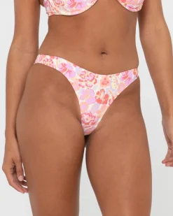 Rio Hibiscus Printed Brazilian Bikini Bottom | Rusty Best