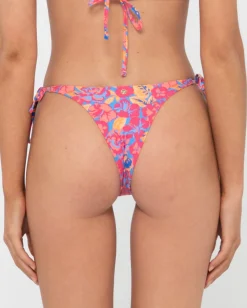 Rio Hibiscus Printed Brazilian Side Tie Bikini Bottom | Rusty Fashion
