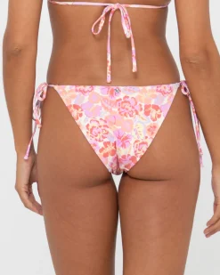 Rio Hibiscus Printed Midi Side Tie Bikini Bottom | Rusty Best