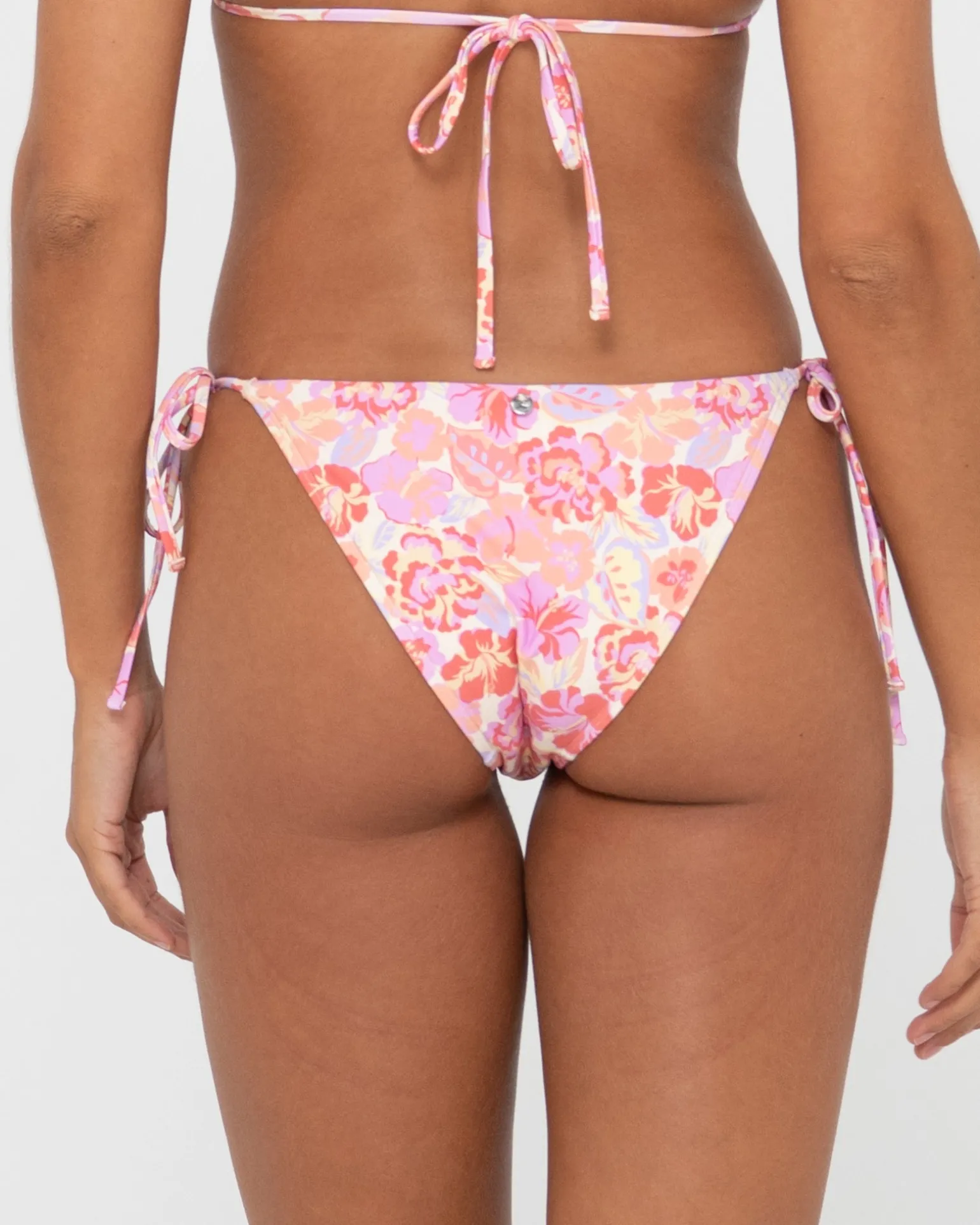 Rio Hibiscus Printed Midi Side Tie Bikini Bottom | Rusty Best