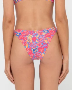 Rio Hibiscus Printed Midi Bikini Bottom | Rusty New
