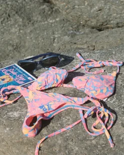 Rio Hibiscus Printed Multiway Bikini Top | Rusty Hot